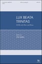 Lux Beata Trinitas SATB choral sheet music cover